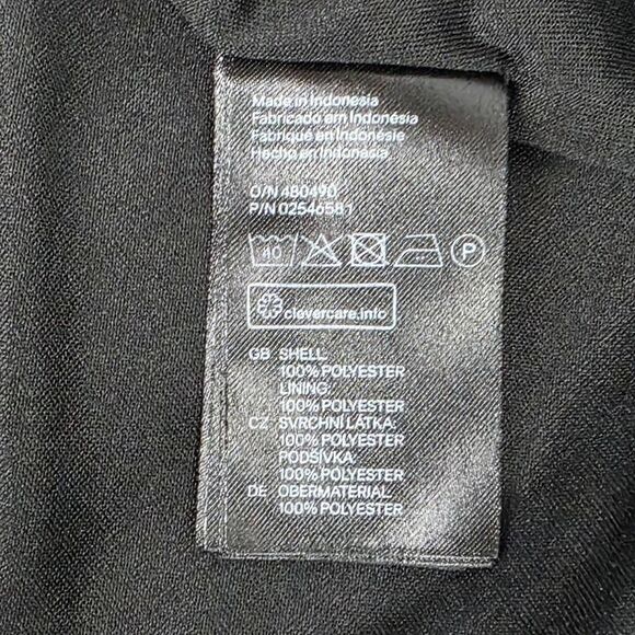 H&M Black Polka Dot Long Sleeve Shift Dress Sz 4 - Picture 6 of 9